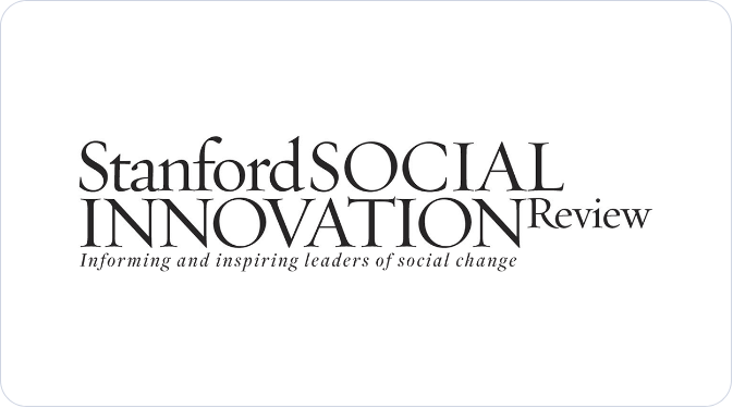 SSIR logo: Stanford Social Innovation Review. Informing and inspiring leaders of social change